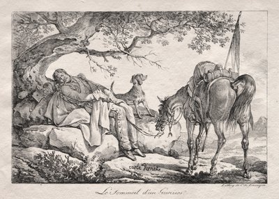 Il soldato dormiente da Carle Vernet