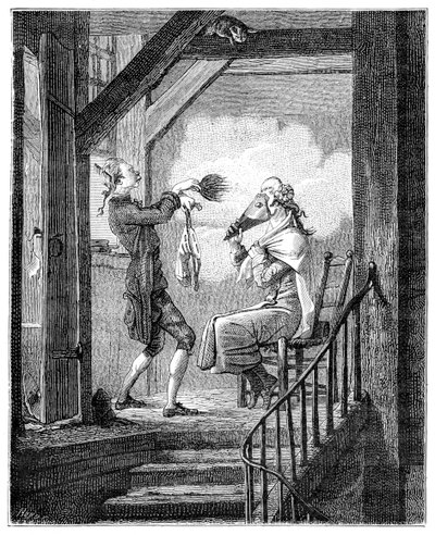 La toilette del procuratore del cancelliere, 1885 da Carle Vernet