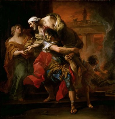 Enea che porta Anchise da Carle van Loo