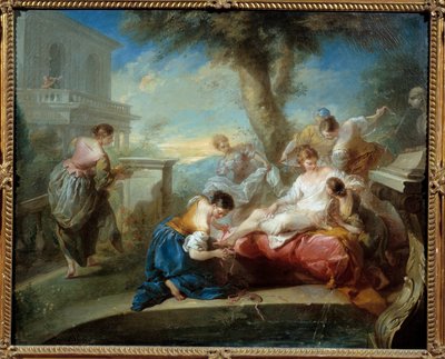 Davide e Betsabea. Dipinto di Carle Van Loo (1705-1765). Meaux. Museo Bossuet da Carle van Loo