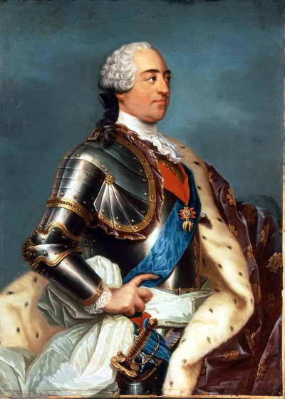 Ritratto di Luigi XV (1710 - 1774). Dipinto di Carle Van Loo (1705 - 1765). da Carle van Loo