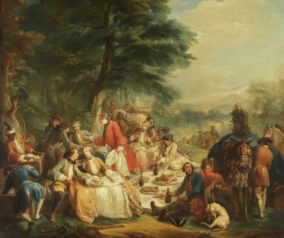 Riposo durante la caccia da Carle van Loo