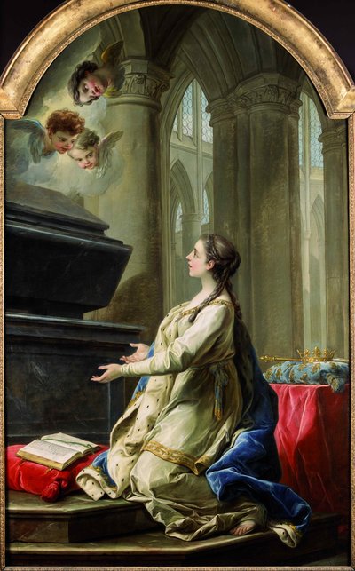 Santa Clotilde che prega presso la tomba di San Martino, 1753 da Carle van Loo