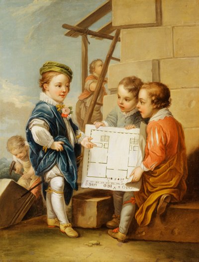 Le quattro arti - Architettura da Carle van Loo
