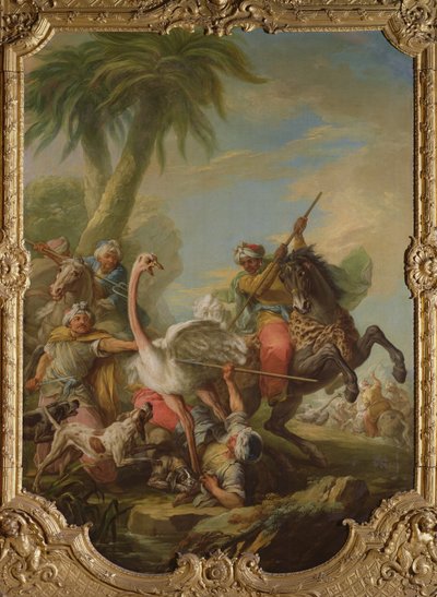 La caccia allo struzzo da Carle van Loo