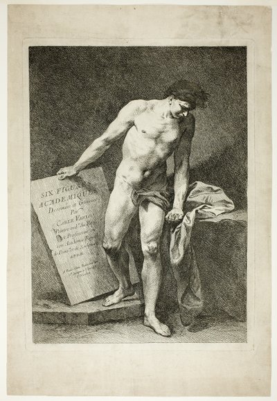 Frontespizio, da Six Figures Académiques (Sei figure accademiche) da Carle van Loo