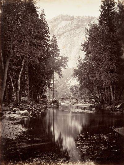 Eagle Point, 4.000 piedi, Yosemite, ca. 1872, stampato ca. 1876 da Carleton E. Watkins.