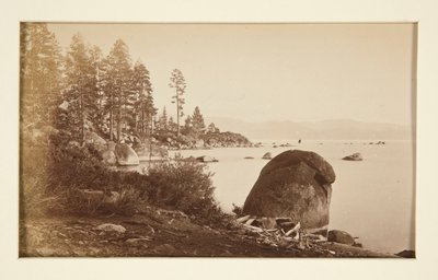 Quattro scene ferroviarie e quattro vedute del Lago Tahoe: Lago Tahoe da Artist Point da Carleton E. Watkins