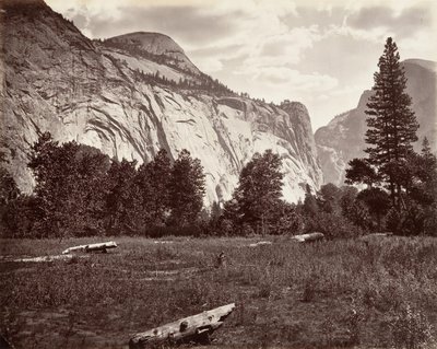 North Dome, 3.725 piedi, Yosemite, ca. 1872, stampato ca. 1876 da Carleton E. Watkins.