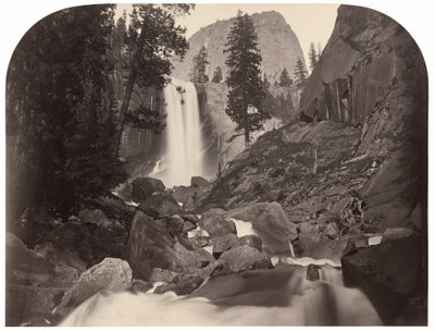 Piwyac, Cascata Vernal, 300 piedi, Yosemite da Carleton E. Watkins
