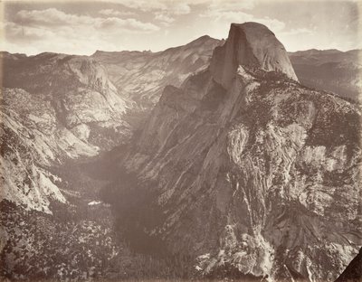 South Dome, 6.000 piedi, ca. 1872, stampato ca. 1876 da Carleton E. Watkins.