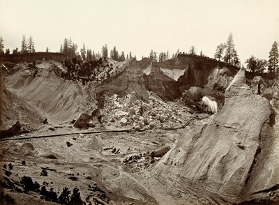 Union Diggings, Columbia Hill, Contea di Nevada da Carleton E. Watkins