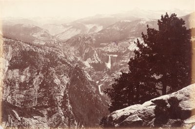 Cascate Vernal e Nevada da Glacier Point da Carleton E. Watkins