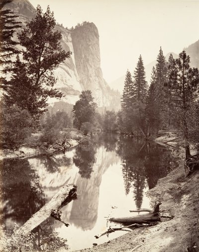 Torre di Washington, Yosemite, ca. 1872, stampato ca. 1876 da Carleton E. Watkins.