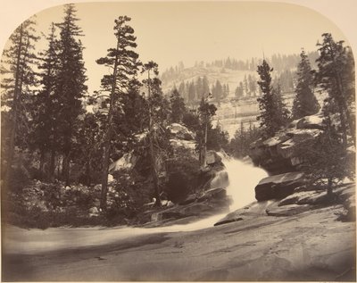 Cascata, Nevada Fall a sinistra, vista sopra Vernal Fall da Carleton Emmons Watkins