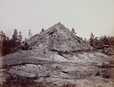 Casa del sudore indiana, contea di Mendocino, California, 1863 da Carleton Emmons Watkins