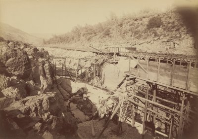 Messa in ascensore, Golden Feather, Oroville, 1891 (foto) da Carleton Emmons Watkins