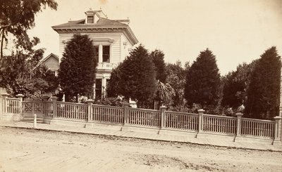 Residenza di Charles Bernard. 312 Oak Street, San Francisco, California, ca. 1876 da Carleton Emmons Watkins