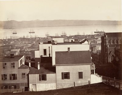 San Francisco, da California e Powell Streets da Carleton Emmons Watkins