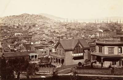 San Francisco, da Rincon Hill, 1864, stampato ca. 1876 da Carleton Emmons Watkins