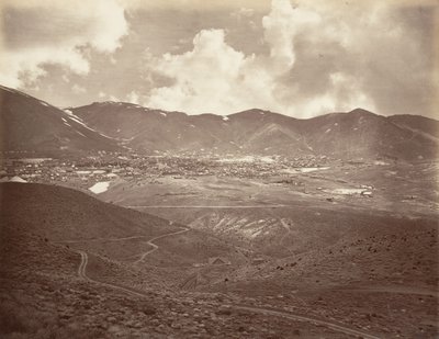 Virginia City, 1875, stampato ca. 1876 da Carleton Emmons Watkins