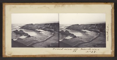 Vista costiera al largo di Mendocino da Carleton Watkins