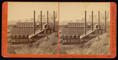 Mulino Consolidated Virginia Pan, Virginia City da Carleton Watkins