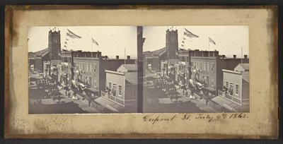 Dupont Street, 4 luglio 1862 da Carleton Watkins