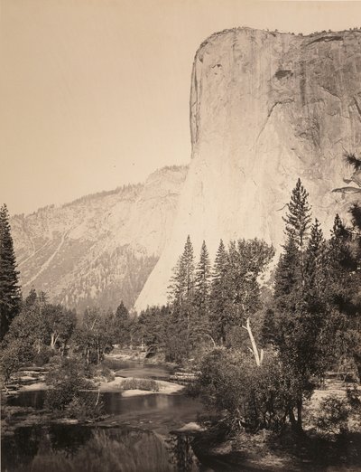 El Capitan (3600 ft.) Yosemite da Carleton Watkins