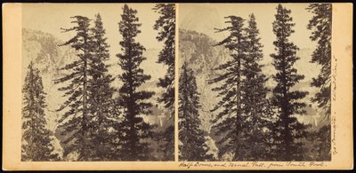 Half Dome e Vernal Fall, dal South Fork da Carleton Watkins