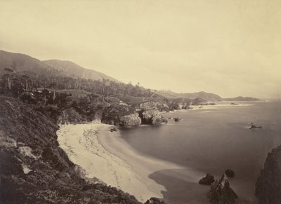 [Vista sulla costa del Pacifico] / [Spiaggia di Gibson, Pt. Lobos, Costa di Monterey]. da Carleton Watkins