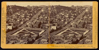 Panorama di San Francisco da Telegraph Hill, Washington Square da Carleton Watkins