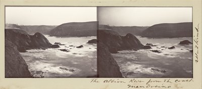 Il fiume Albion dalla costa, Mendocino da Carleton Watkins