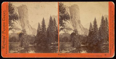 Washington Column, 2082 piedi, Yosemite Valley, Contea di Mariposa, Cal da Carleton Watkins
