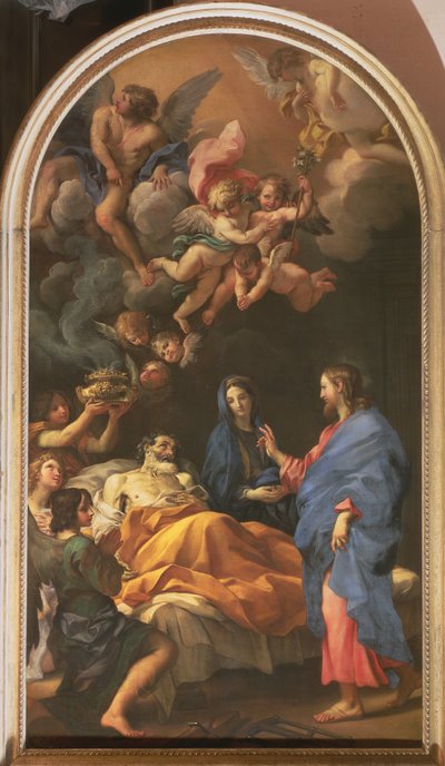 Impression Sur Toile DìMò ART - Carlo Maratta Amours Et Guirlandes De Fleurs - Classique D'art Italien