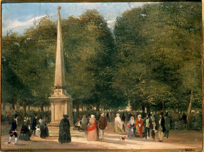 Festa dei fiori per la celebrazione di San Foca a Milano 20/04/1845 da Carlo Jotti