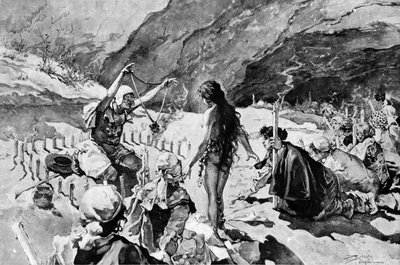 Esorcismo di una strega nella Valle della Rugiada. da Carlo Pellegrini