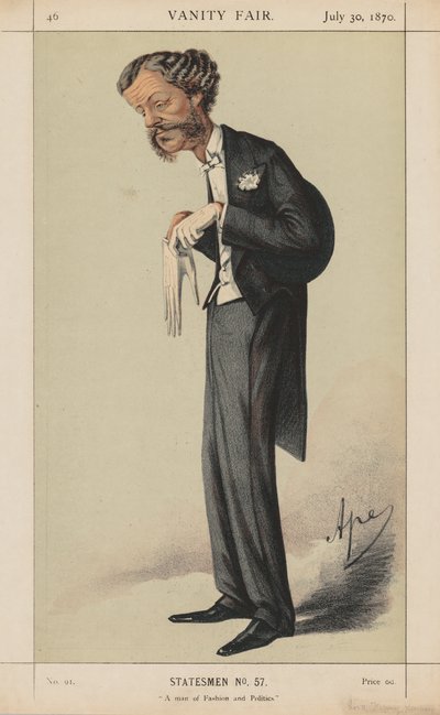 Vanity Fair: Statesman, n. 57 "Un uomo di moda e di politica". da Carlo (Ape) Pellegrini
