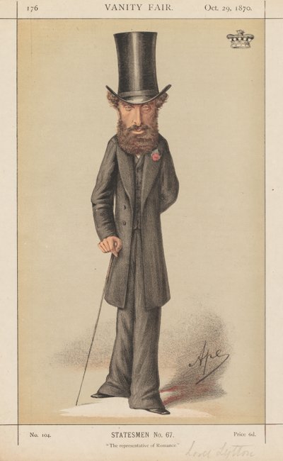 Vanity Fair: Statisti n. 67 "Il rappresentante del romanticismo" da Carlo (Ape) Pellegrini