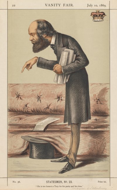 Vanity Fair: Statista, No. 23 È troppo onesto un Tory per il suo partito e il suo tempo, 1869 da Carlo