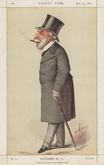 Vanity Fair: Statista, No. 71 Uno degli Agnelli del Gregge Politico, 1871 da Carlo