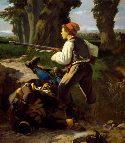 Pasquale Cova alla Battaglia di Varese, 26 maggio 1859, di Carlo Ademollo da Carlo Ademollo