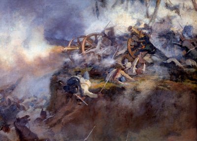 La battaglia di San Martino del 24 giugno 1859 (dettaglio) da Carlo Ademollo