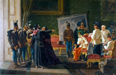Ugo Bassi e sua sorella Carlotta a Villa Spada, ca 1866, olio su tela, di Carlo Ademollo (1825-1911) da Carlo Ademollo