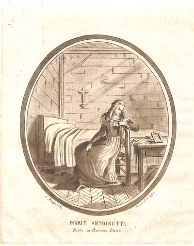 Maria Antonietta ultima prigione da Carlo Antonio Porporati
