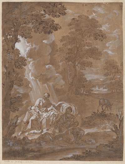Il Riposo durante la Fuga in Egitto da Carlo Antonio Tavella