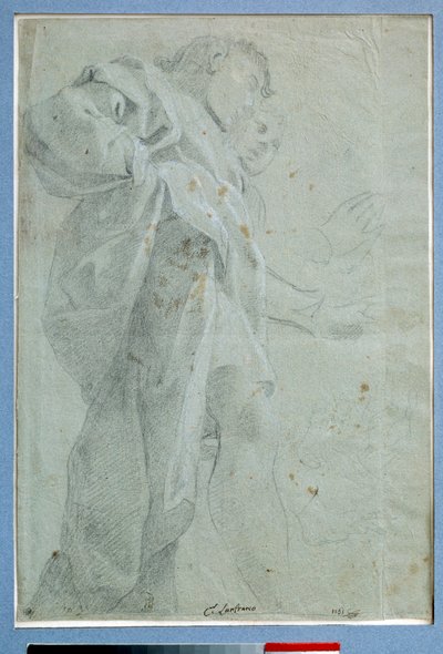 Due uomini in piedi con drappeggi da Carlo Bononi