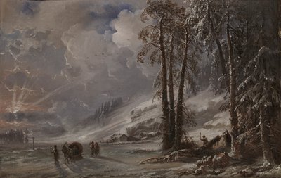 Foresta ai piedi dei Monti Urali, 1872 da Carlo Bossoli