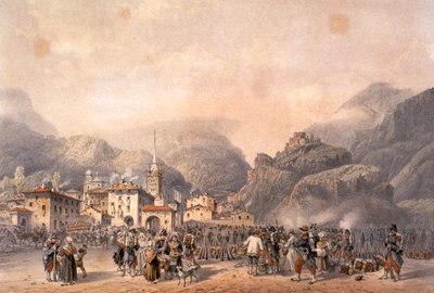 Campo francese a Susa nel 1859 da Carlo Bossoli