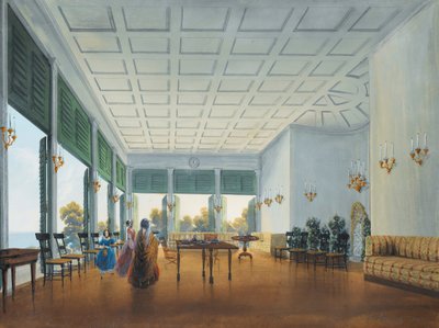 Interno nel Palazzo Naryshkin di Miskhor, 1841-1842 da Carlo Bossoli